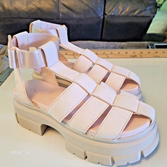 UGG Shoes - Women’s Sandals#6 UGG Ashton Blush Pink & Beige Platform Gladiator Strappy Prom